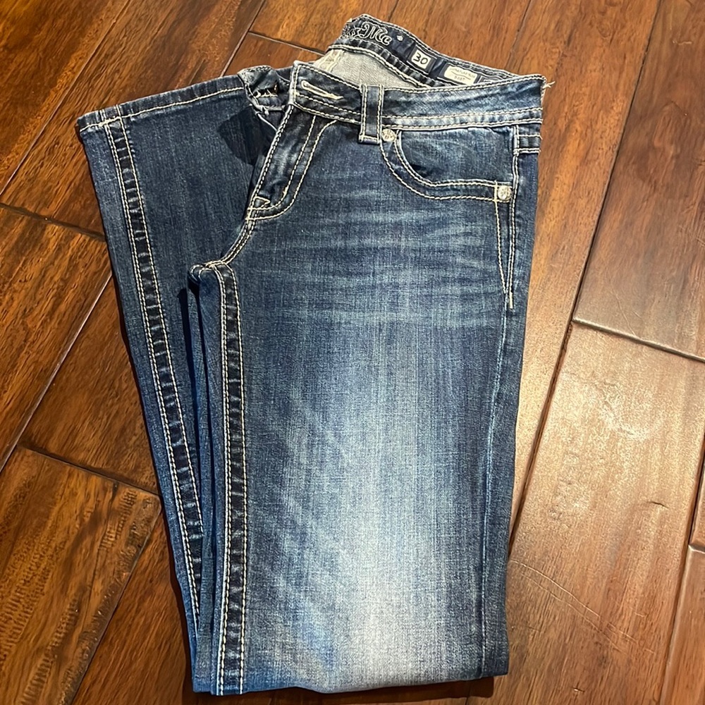 MissMe jeans; Medium wash; Size 30;